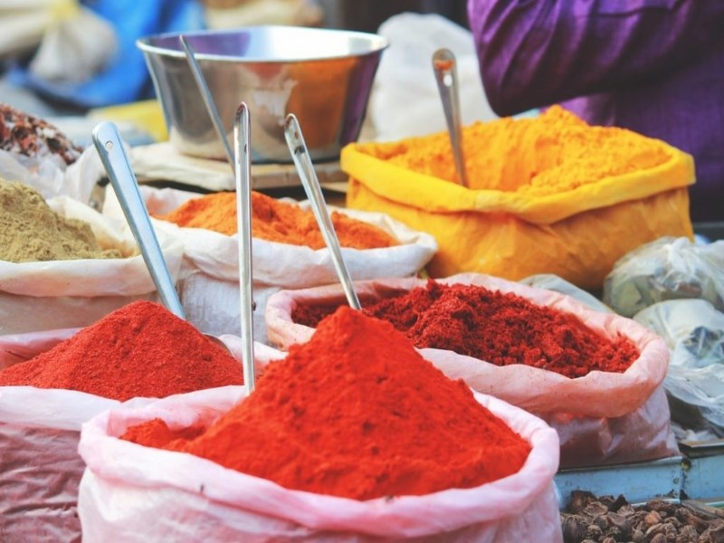 تنوع ادویه در غذای هندی