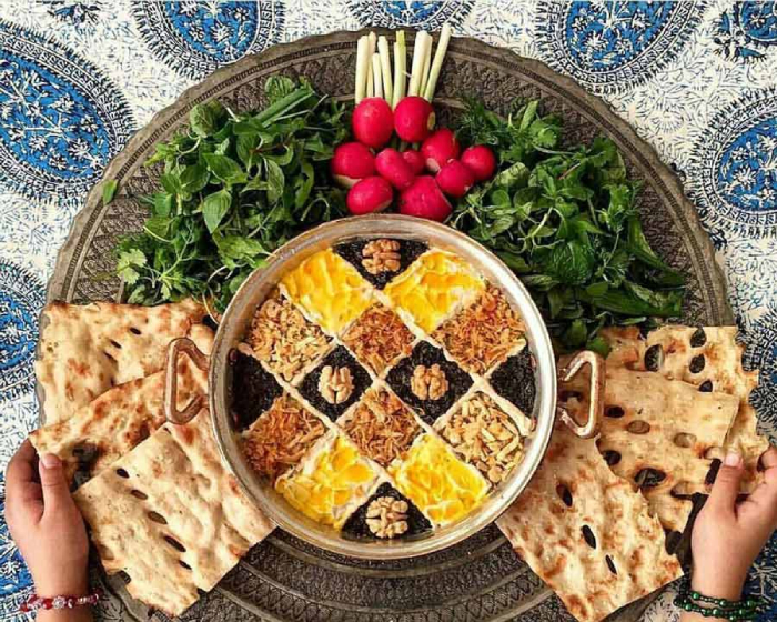 غذاهای ایرانی بدون برنج - کشک بادمجان 